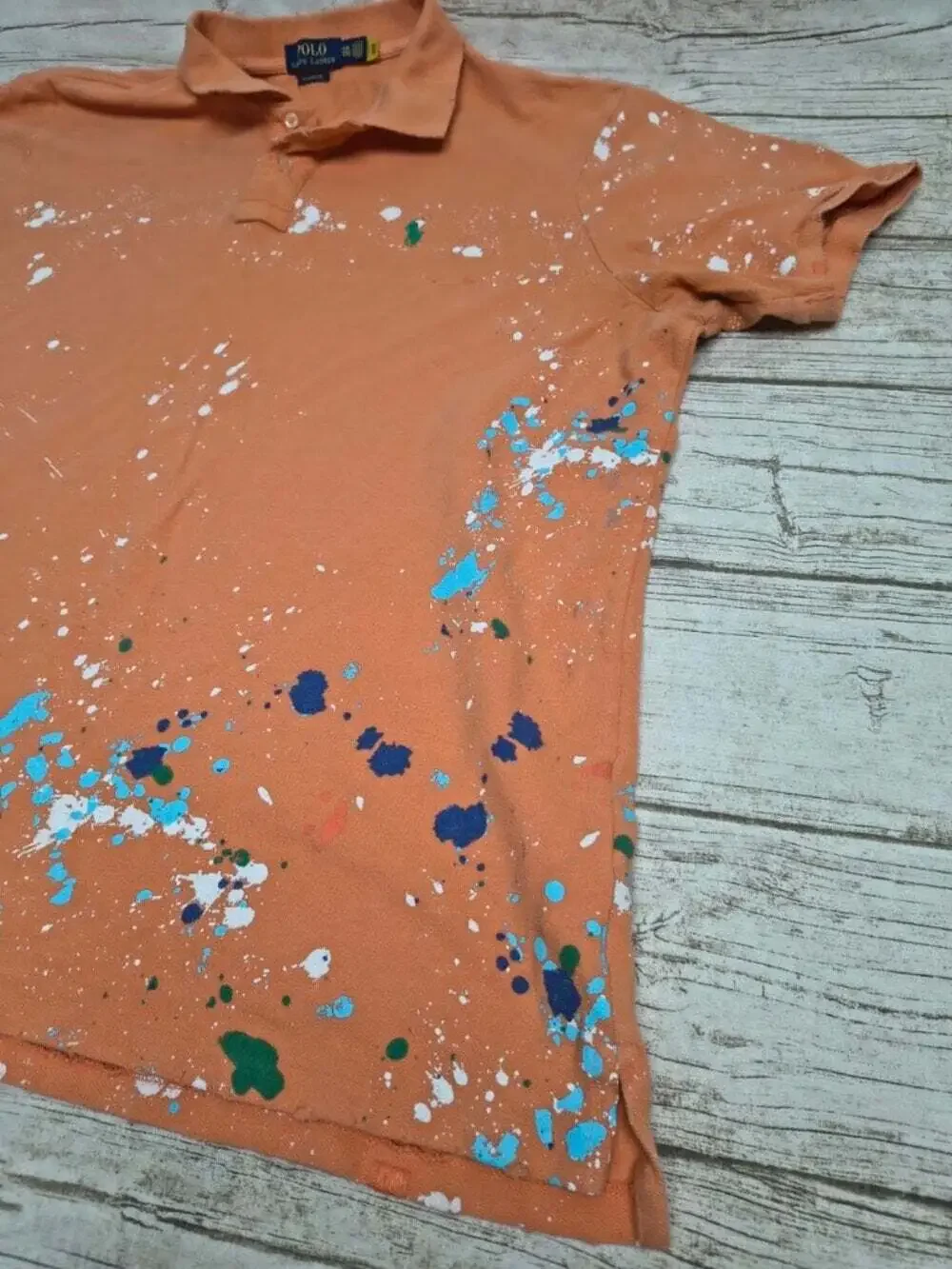 Polo Ralph Lauren Classic Fit Paint Splatter Polo Shirt XXL